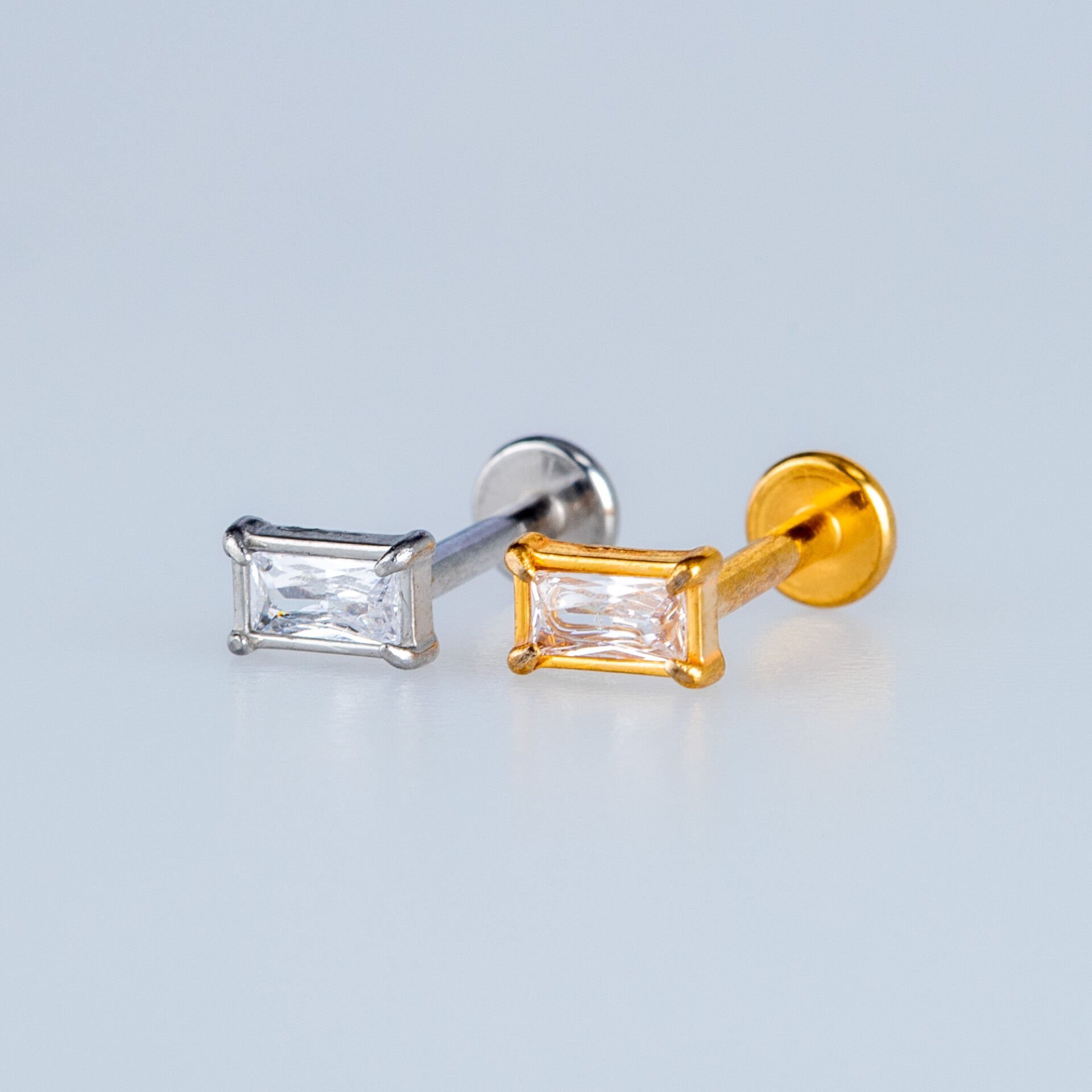Piercing Çelik Tragus Sutun Taş