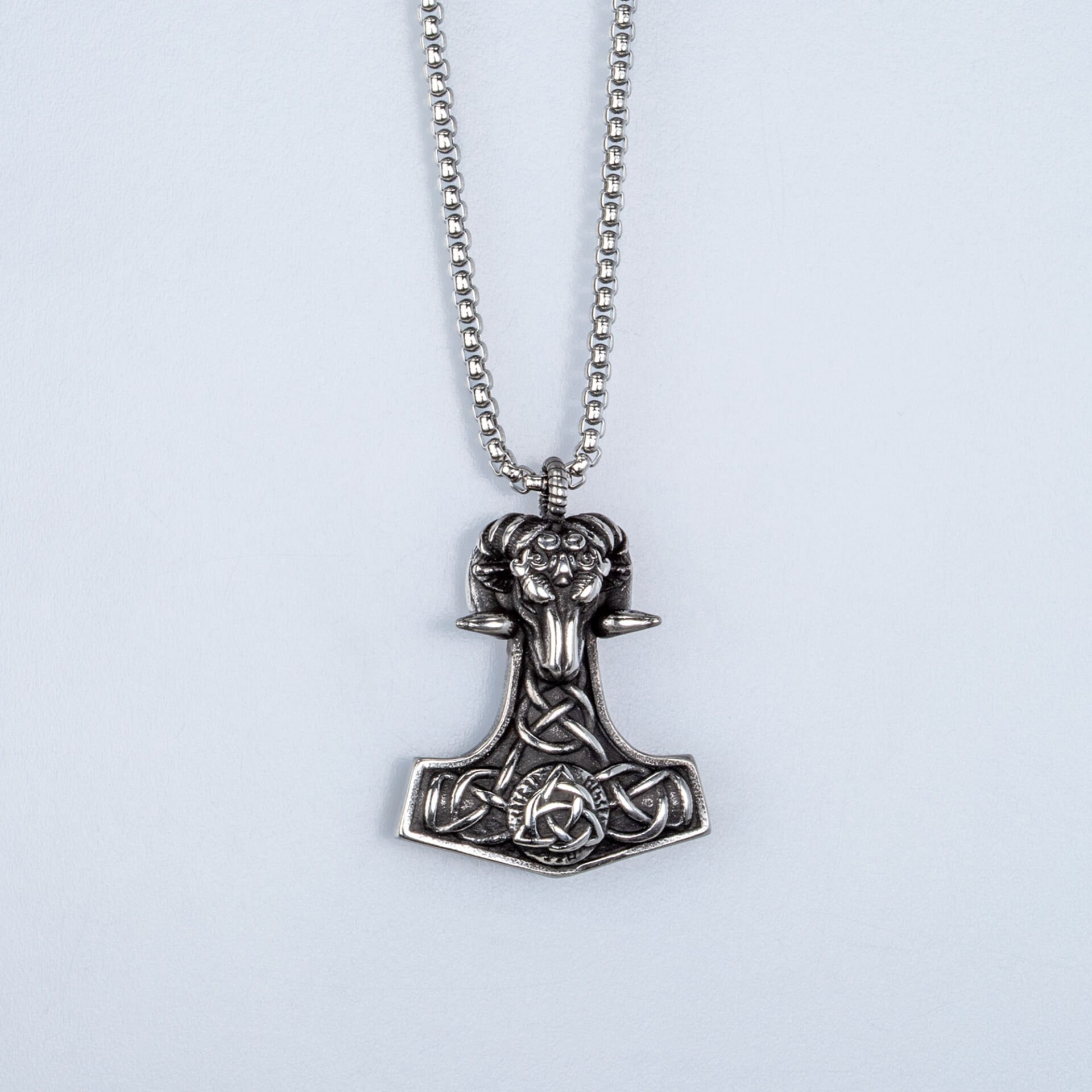 Çelik Kolye Viking Savaşçı Baltası