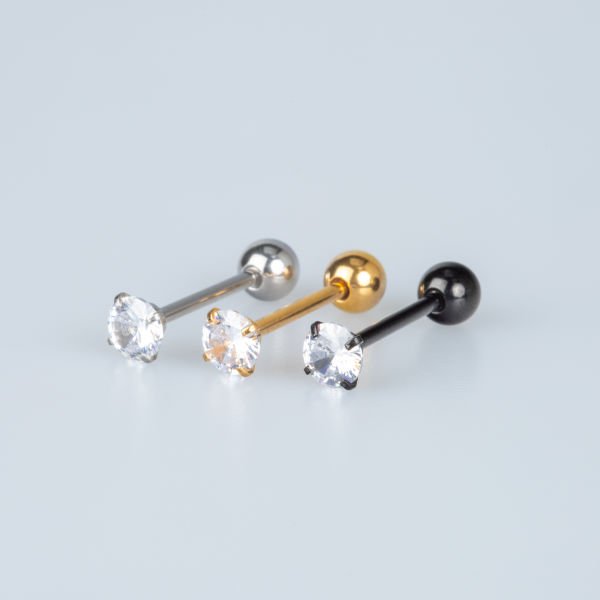 Piercing Dİl 6mm Taş