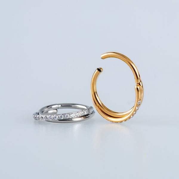 Halka Piercing Segment Taslı