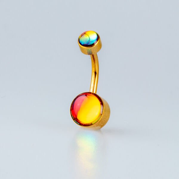 Piercing Çelik Göbek 5 Renk Seceneği Renk 4