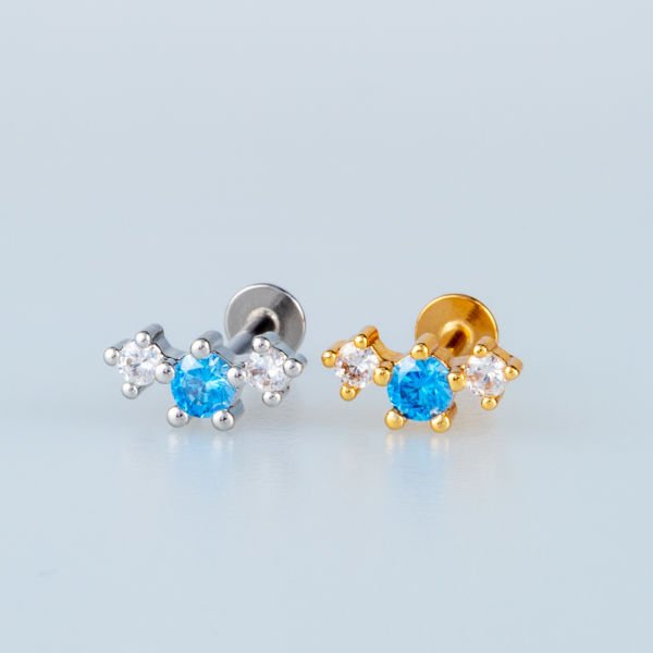 Piercing Tragus 3 Taş