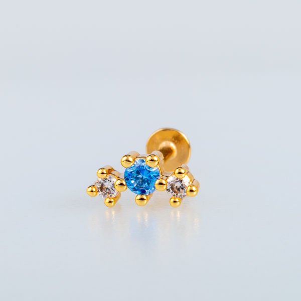 Piercing Tragus 3 Taş