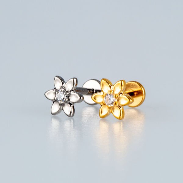 Piercing Titanyum Tragus Çiçek