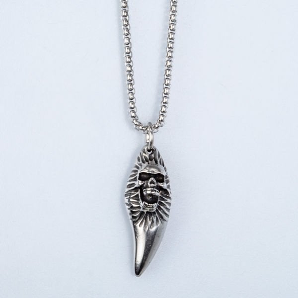 Steel Necklace Skull