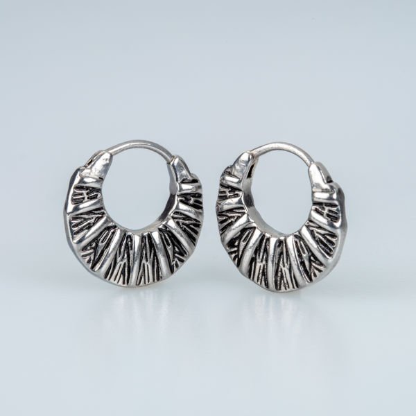 Steel Earring Gothic - Double