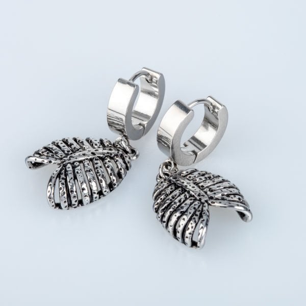 Steel Earring Rib - Double