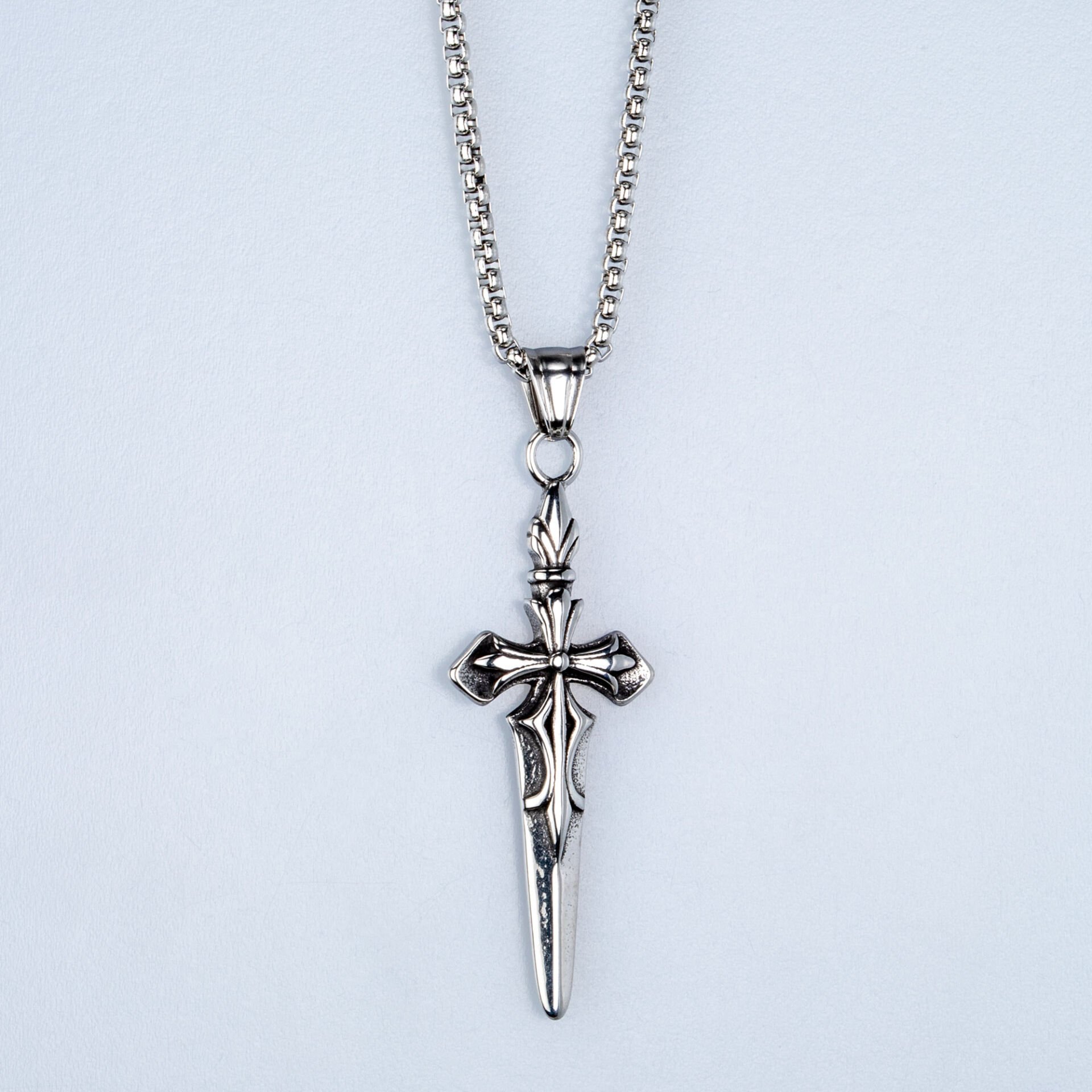 Steel Pendant Cross