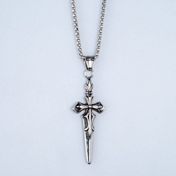 Çelik Kolye Haç