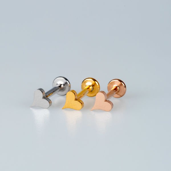 Piercing Çelik Tragus Kalp