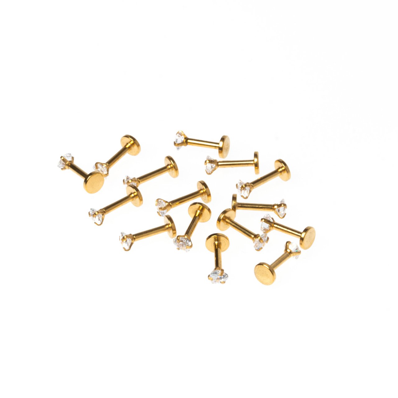 Piercing Labret 3mm Stone Length: 1.2x6x3mm