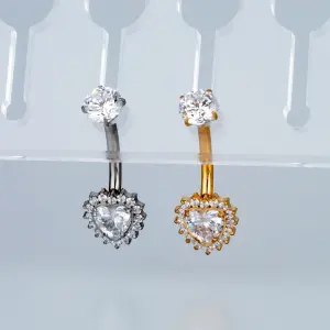 Piercing G23 Titanyum Göbek Fashion Kalp