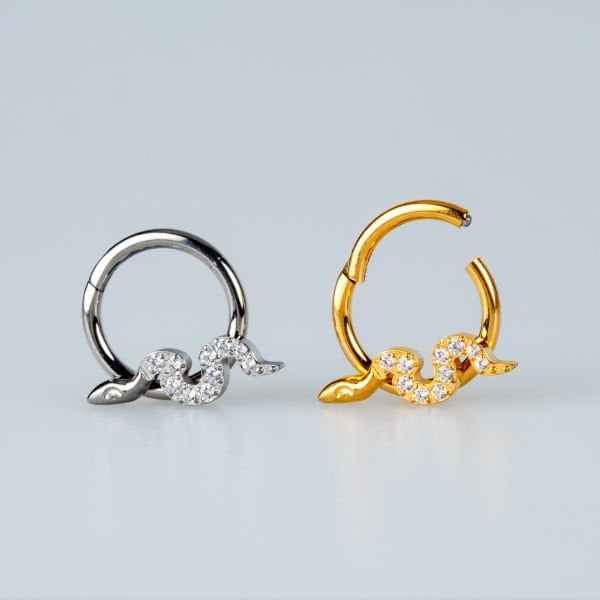 Piercing Titanyum Halka Yılan