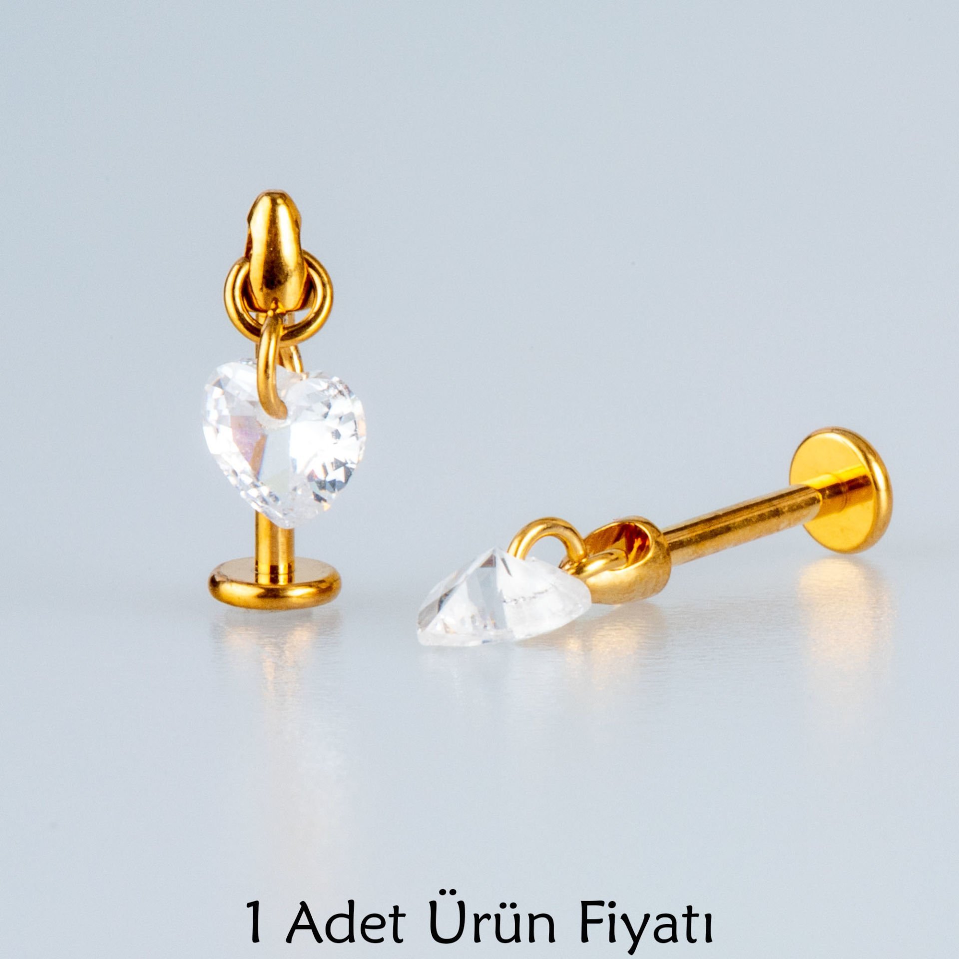 Piercing Titanyum Tragus Kalp