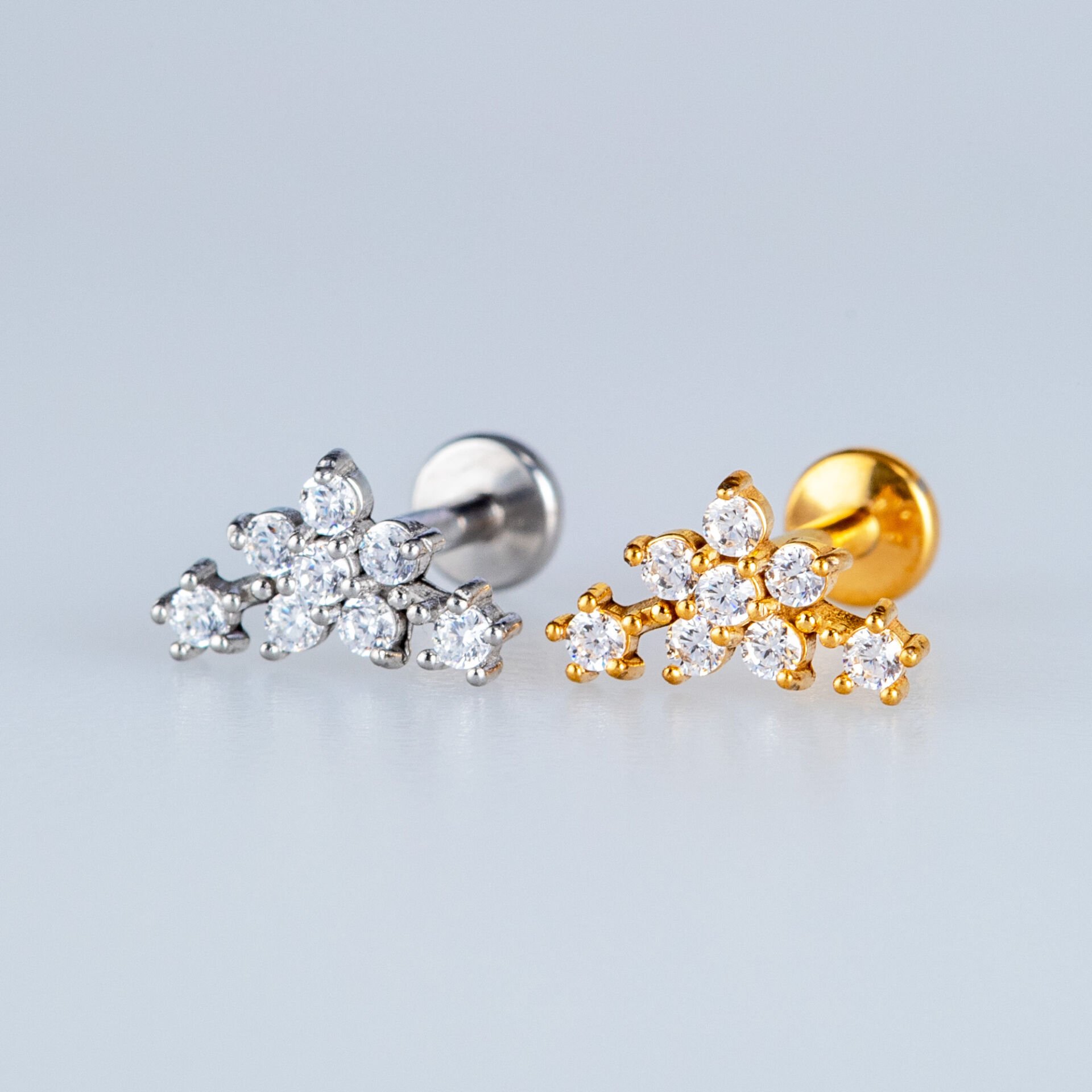 Piercing Çelik Tragus Kıkırdak Çiçek