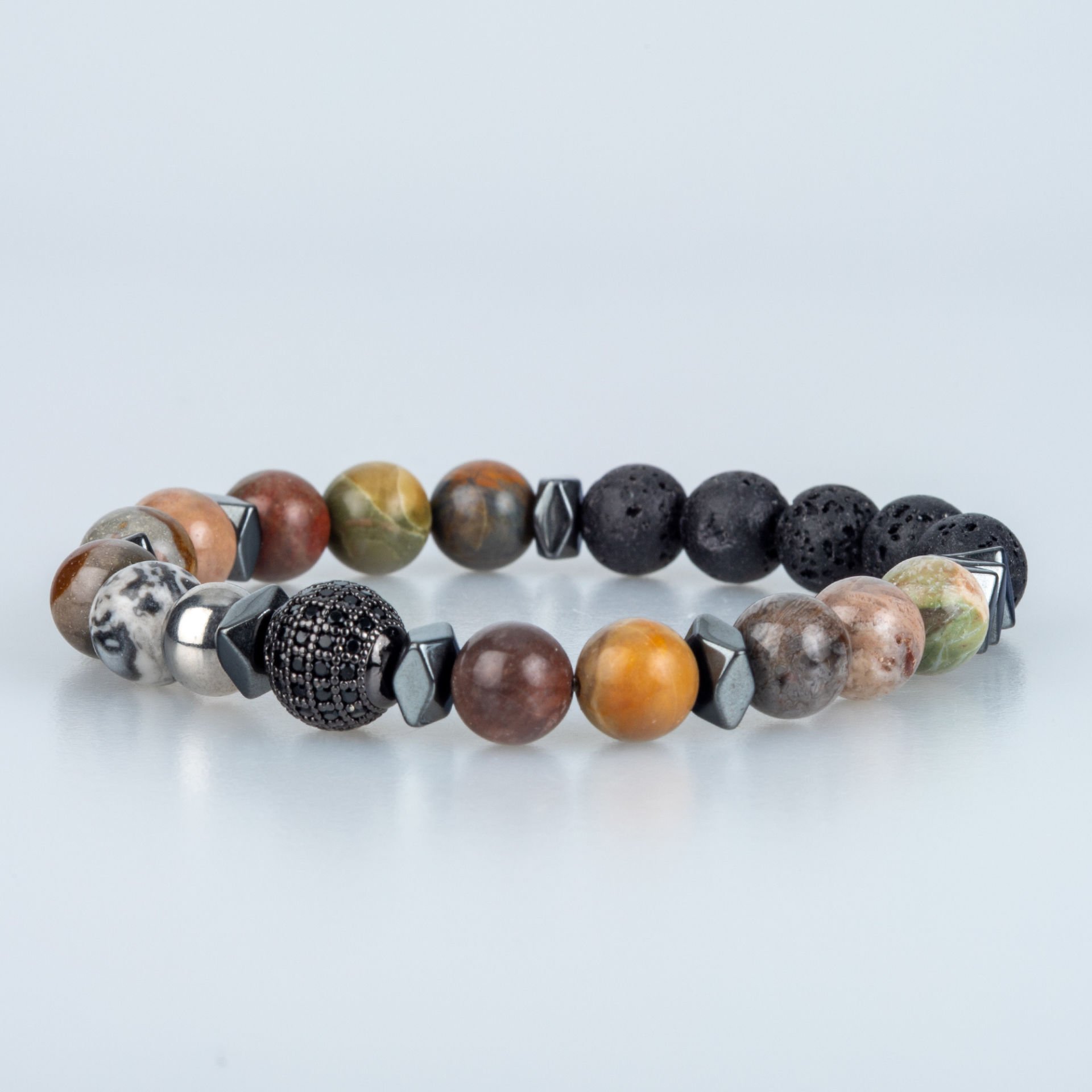 Natural Stone Jasper Bracelet