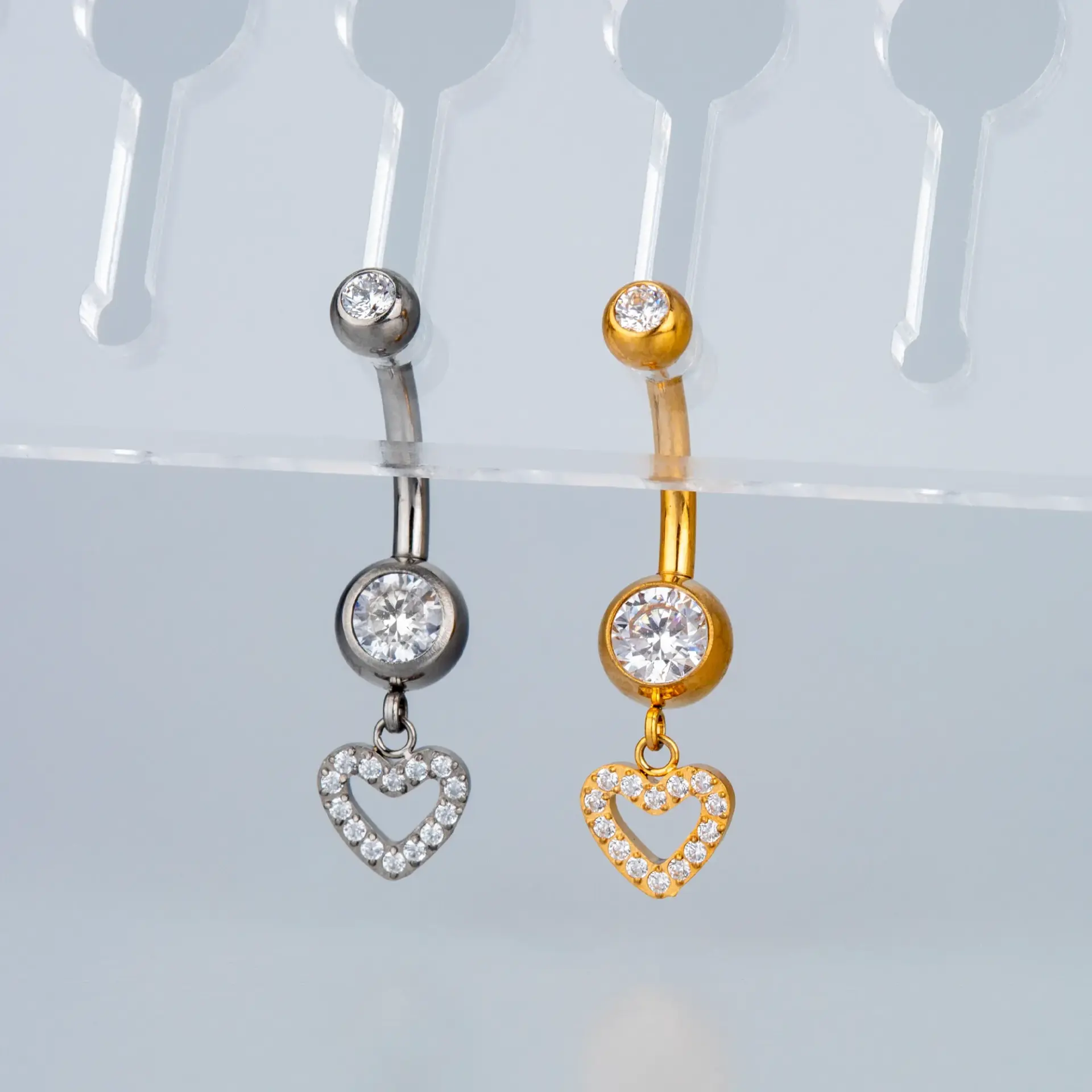 Piercing G23 Titanyum Göbek Fashion Kalp