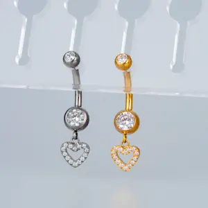 Piercing G23 Titanyum Göbek Fashion Kalp