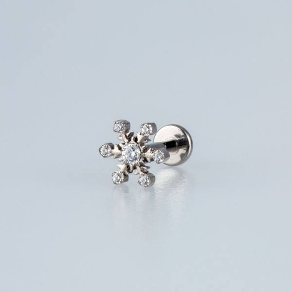 Piercing Titanium Tragus Snowflake