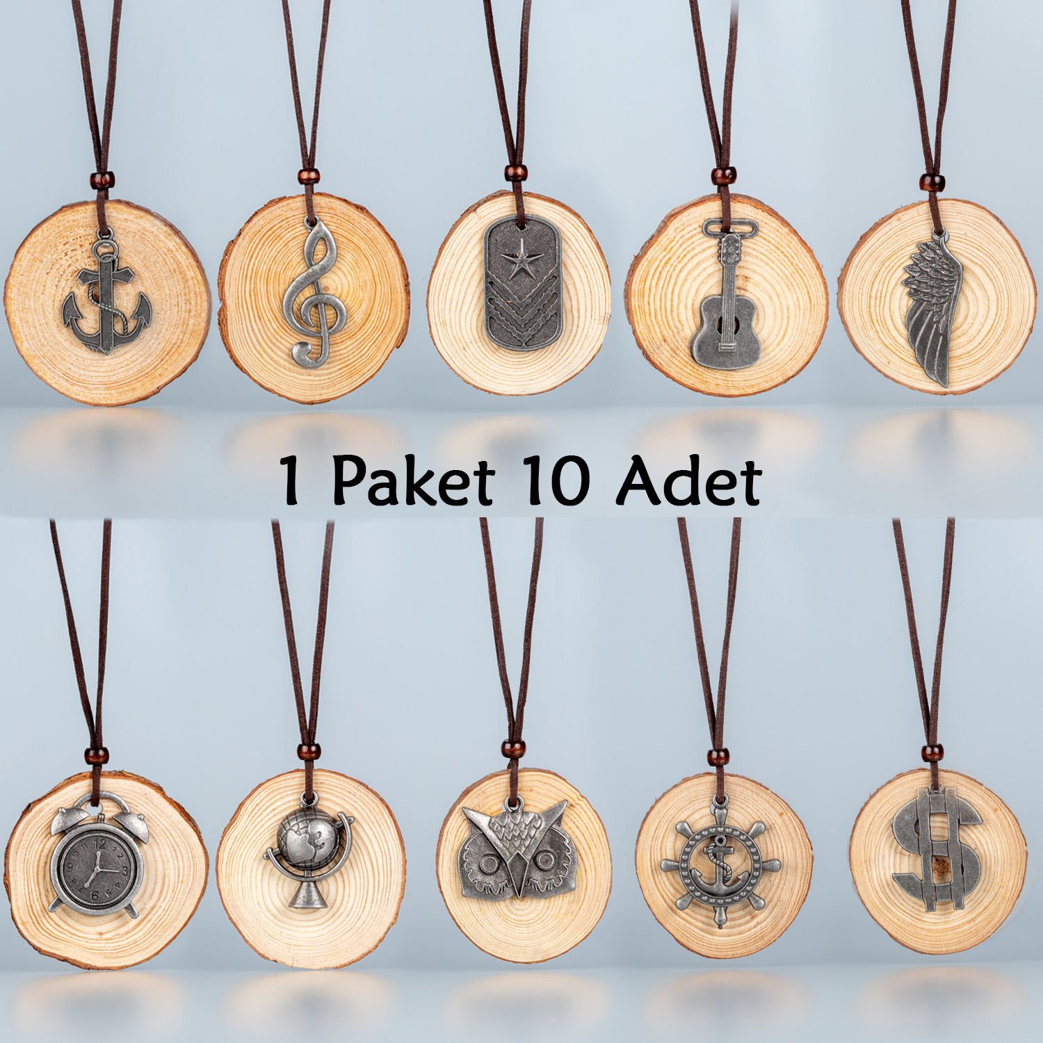 Ahşap Kolye - Paket