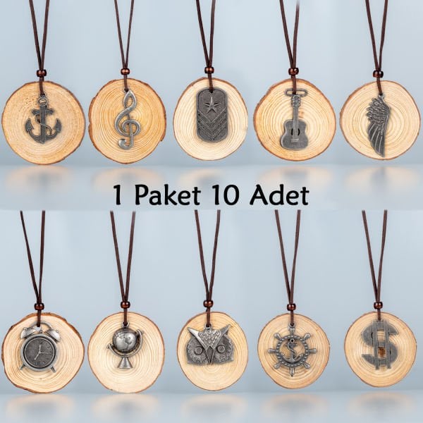 Ahşap Kolye - Paket