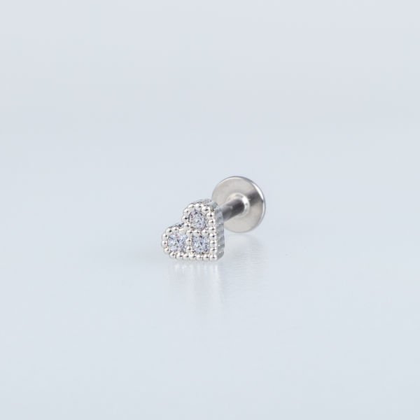 Piercing Tragus Kalp Sarı 8mm
