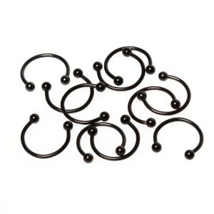 Toptan 316L Çelik Piercing Septum Smiley 3mm Top Boy: 1.2x12x3mm