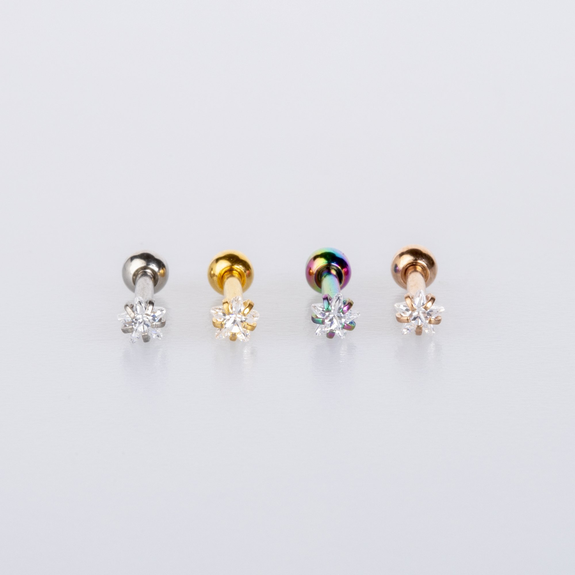 Piercing Tragus 3mm Yıldız Taş