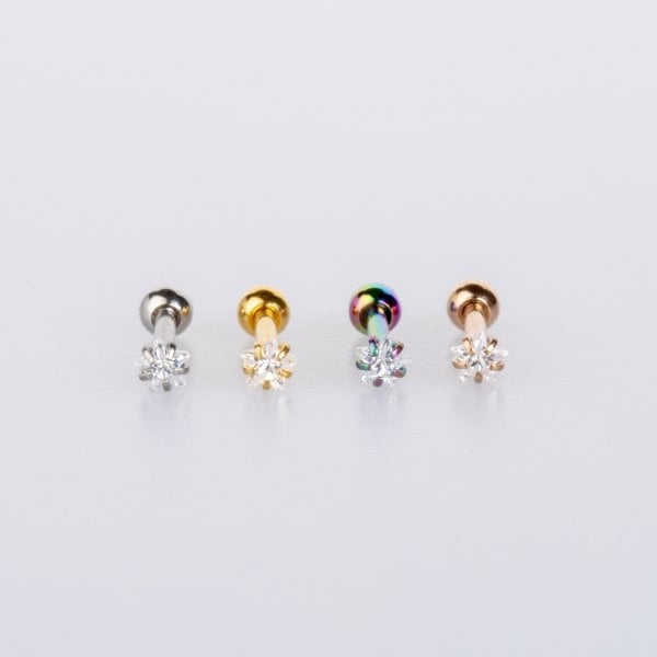 Piercing Tragus 3mm Yıldız Taş
