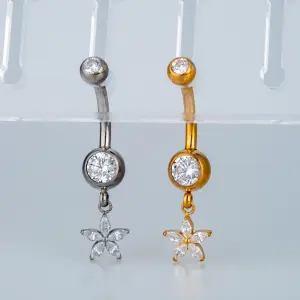 Piercing G23 Titanyum Göbek Fashion Çiçek
