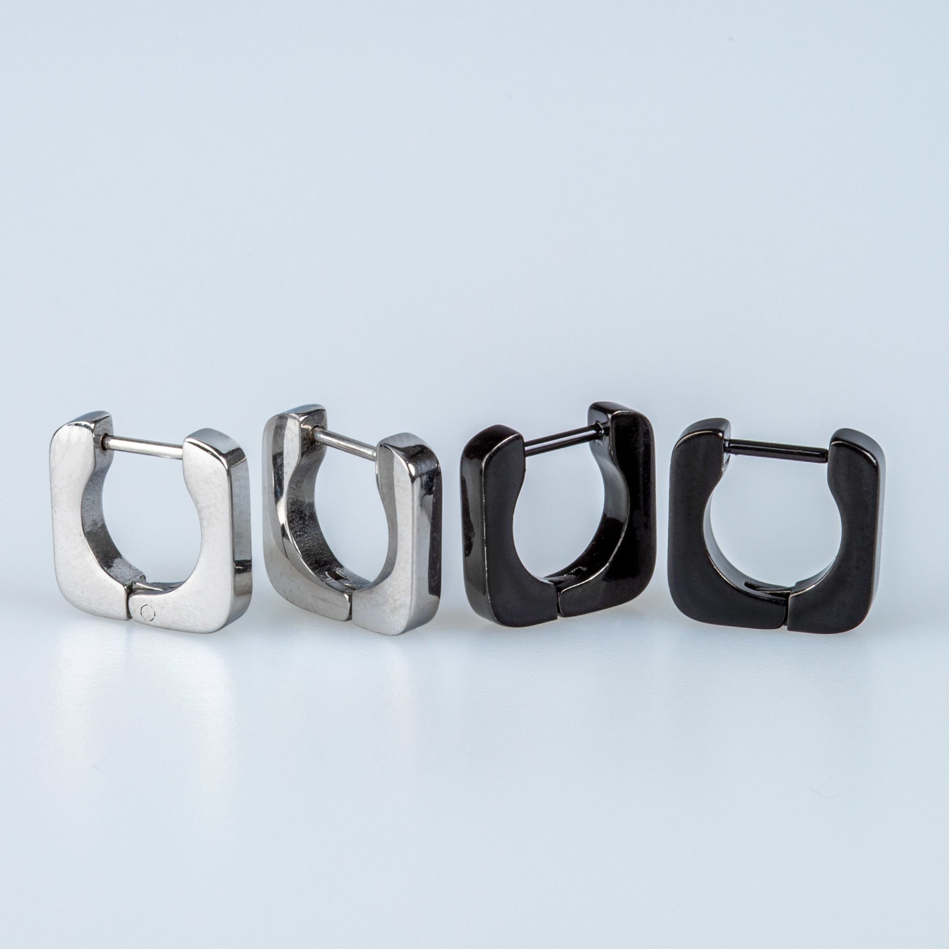 Steel Earring Pair