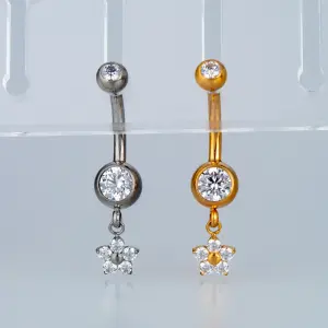Piercing G23 Titanyum Göbek Fashion Çiçek