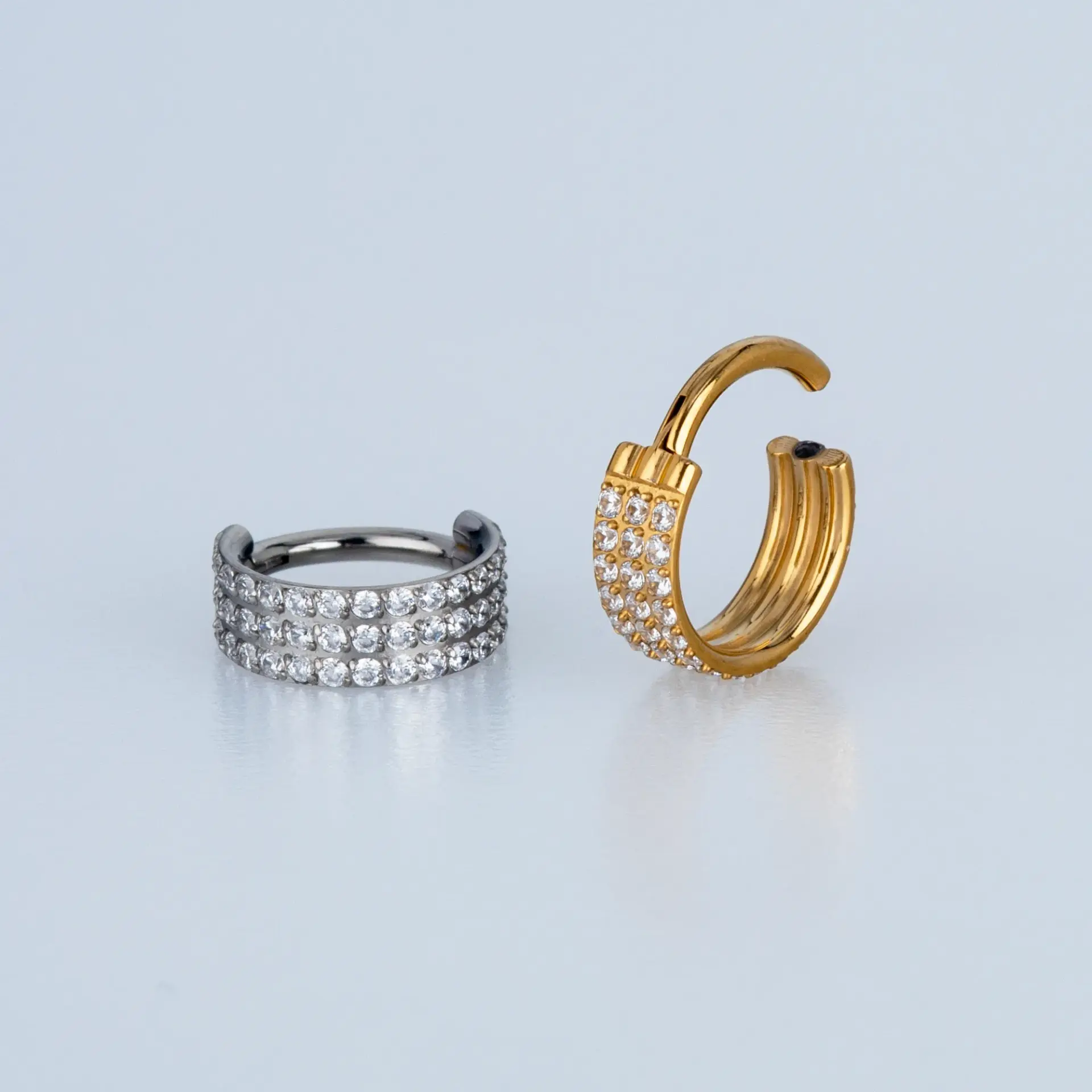 Piercing Titanyum Segment Halka Sarı 8mm