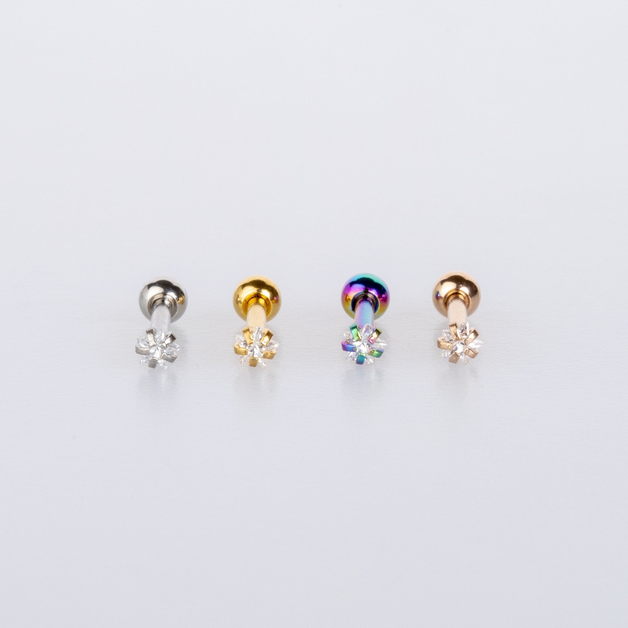 Piercing Tragus 2.5mm Yıldız Taş