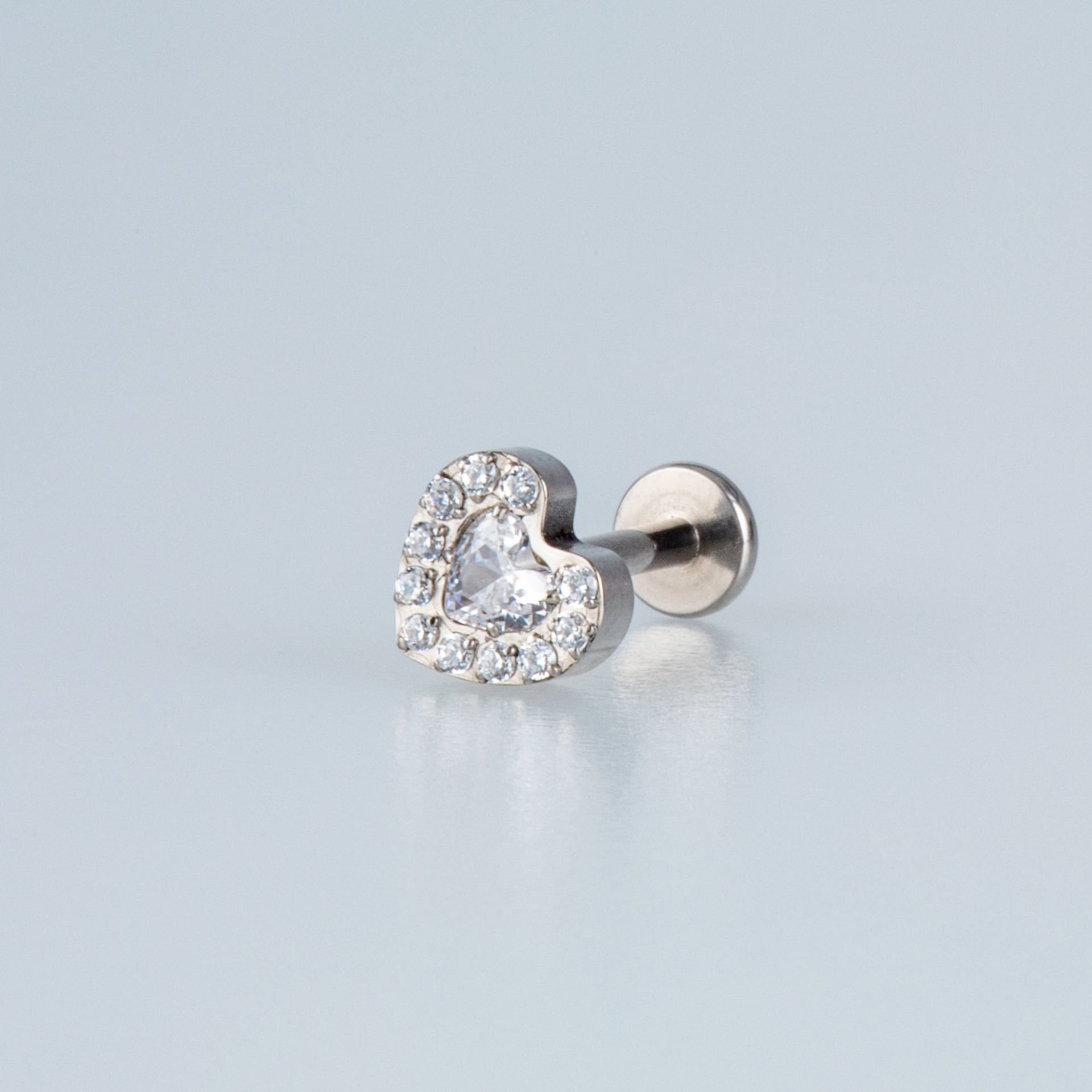 Piercing Titanyum Tragus Kalp