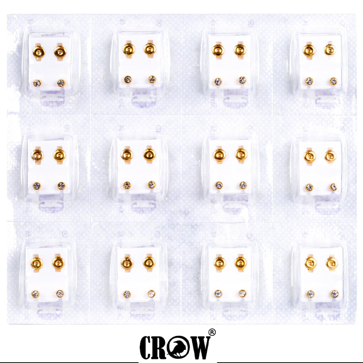 Piercing Earring with 4mm Stone