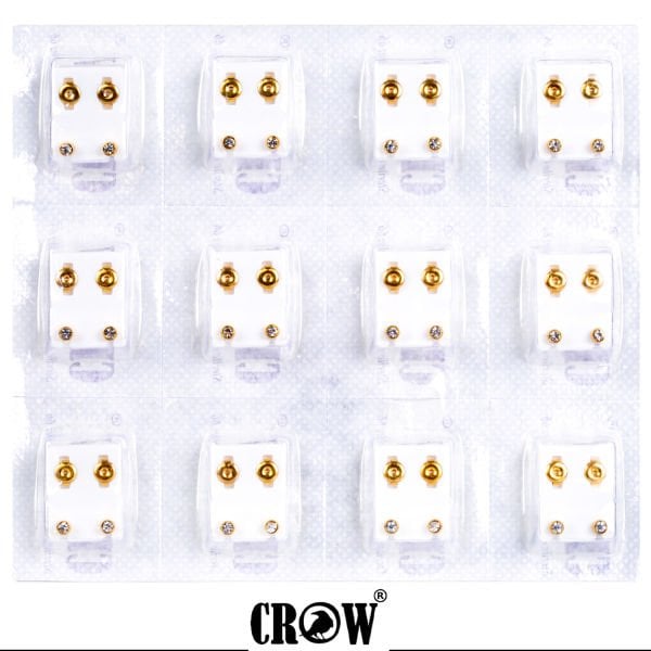 Piercing Earring with 4mm Stone