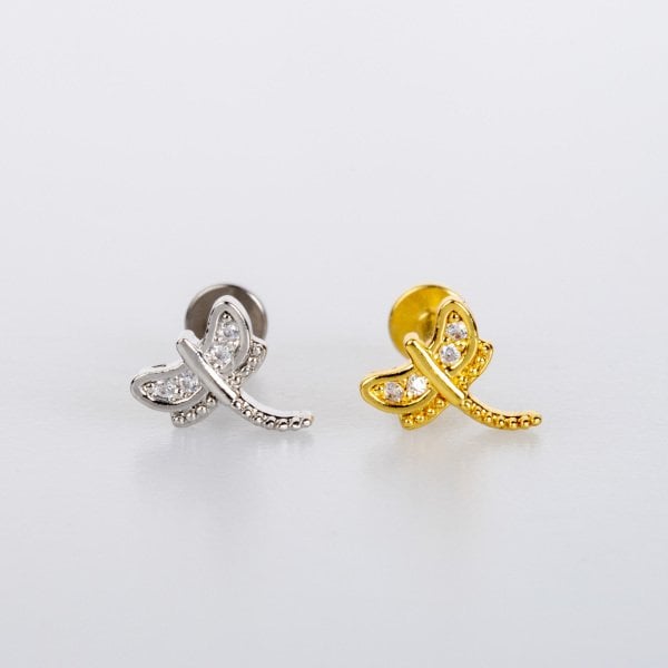 Piercing Tragus Dragonfly Yellow