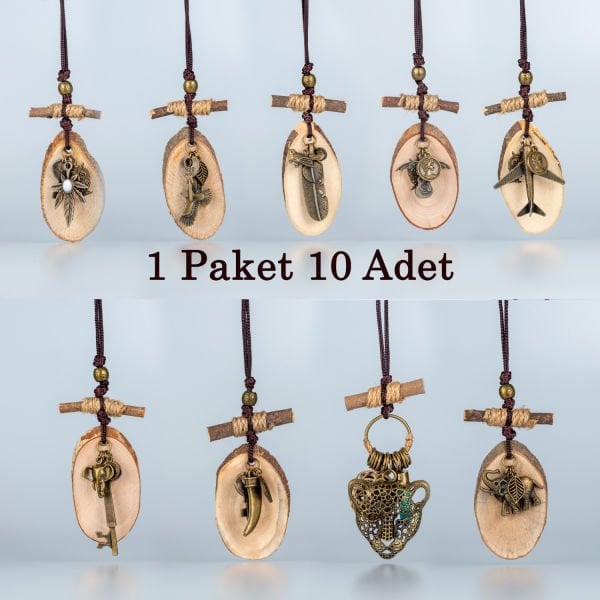 Ahşap Kolye - Paket