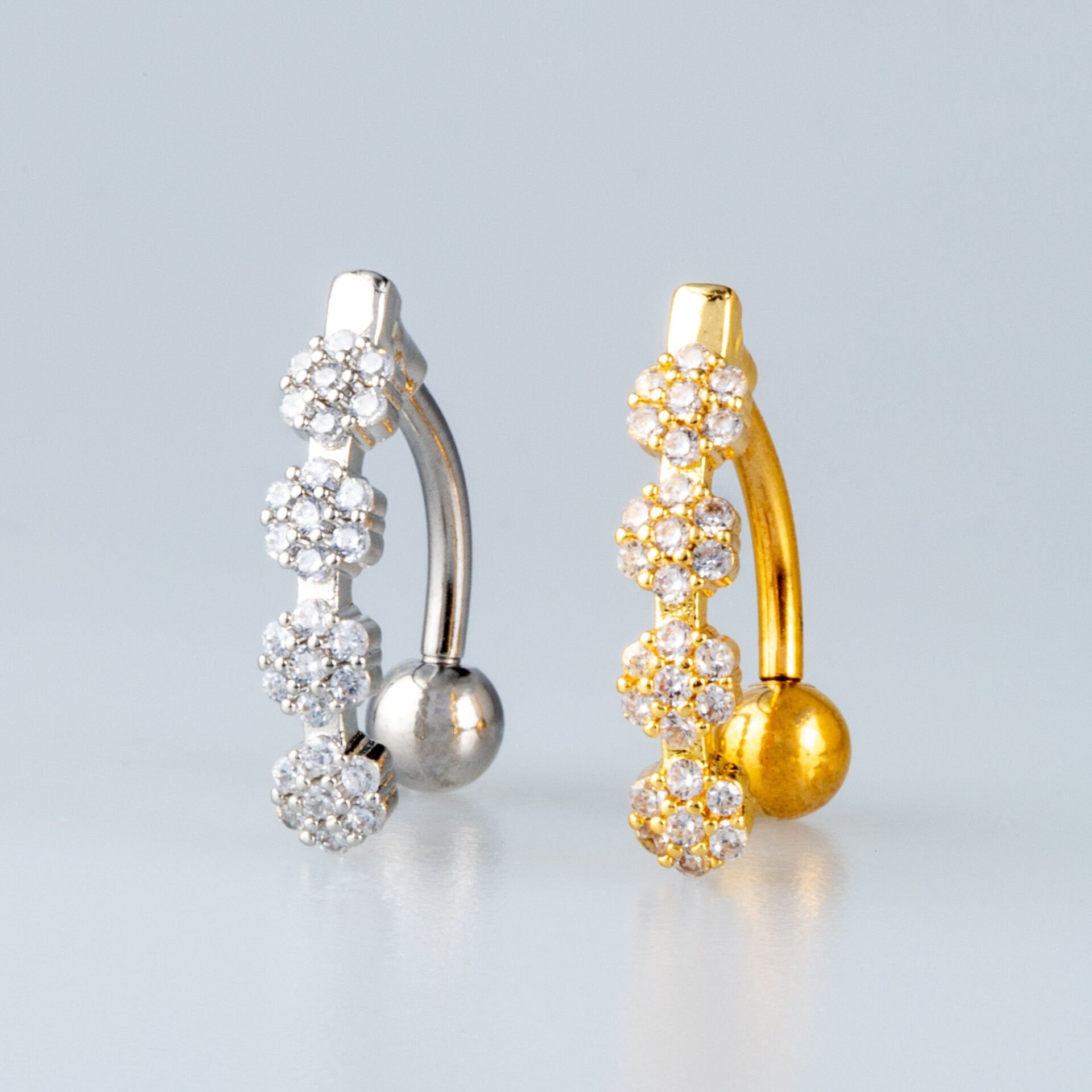 Piercing Ters Göbek Çiçek