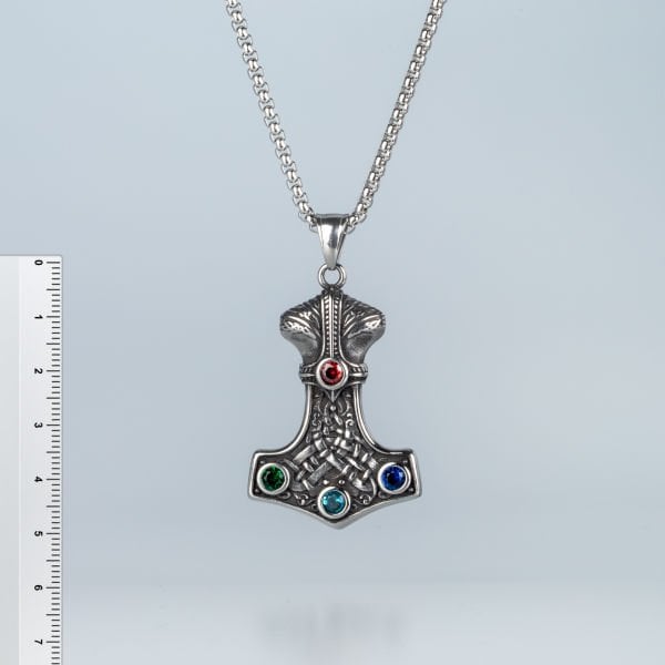 Çelik Kolye Viking Savaşçı Baltası