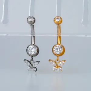 Piercing G23 Titanyum Göbek Fashion Kelebek