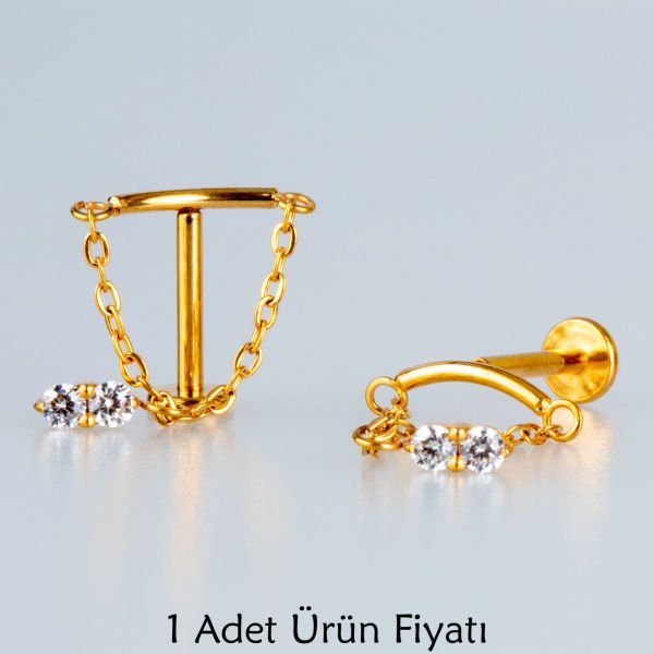 ثقب الزنمة التيتانيوم