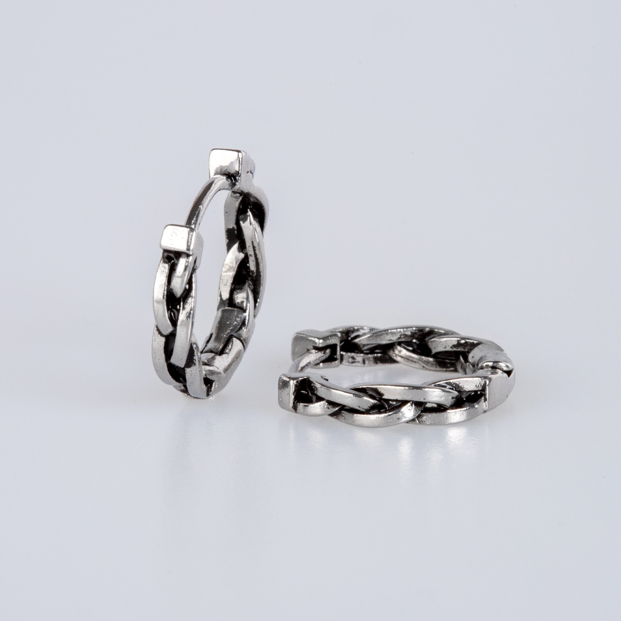 Steel Earring Gothic - Double