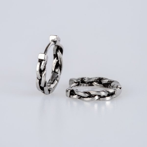 Steel Earring Gothic - Double