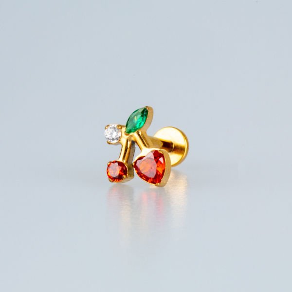 Piercing Titanyum Tragus Kiraz