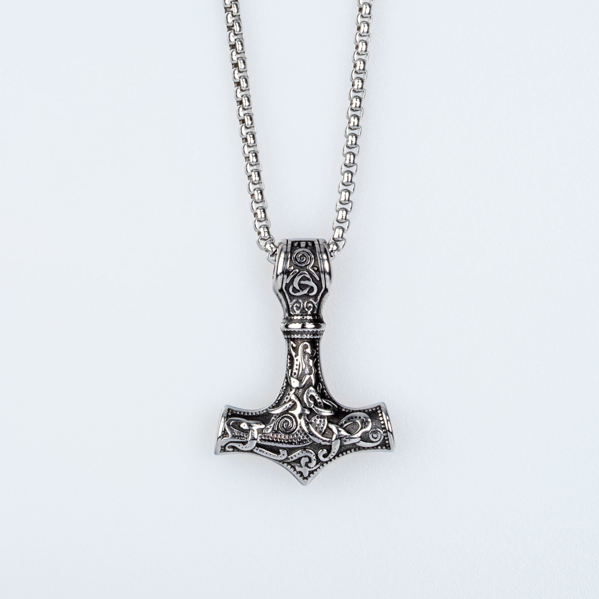 Steel Necklace Viking Warrior Ax