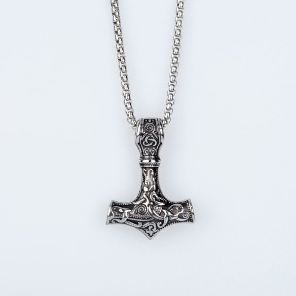 Steel Necklace Viking Warrior Ax