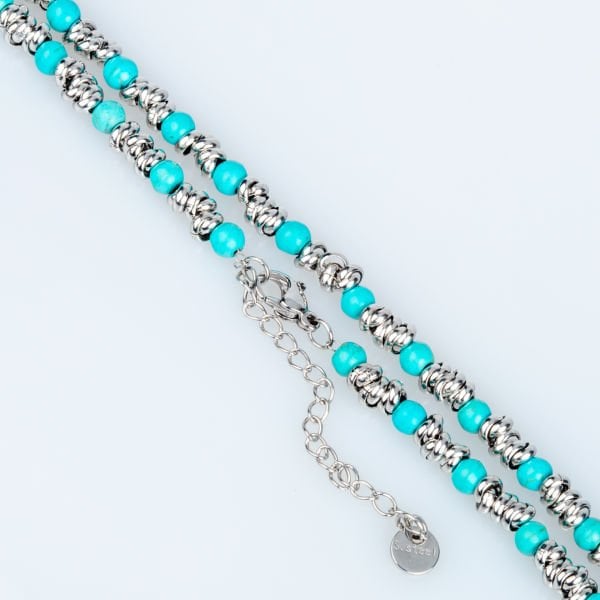 Natural Stone Steel Bracelet