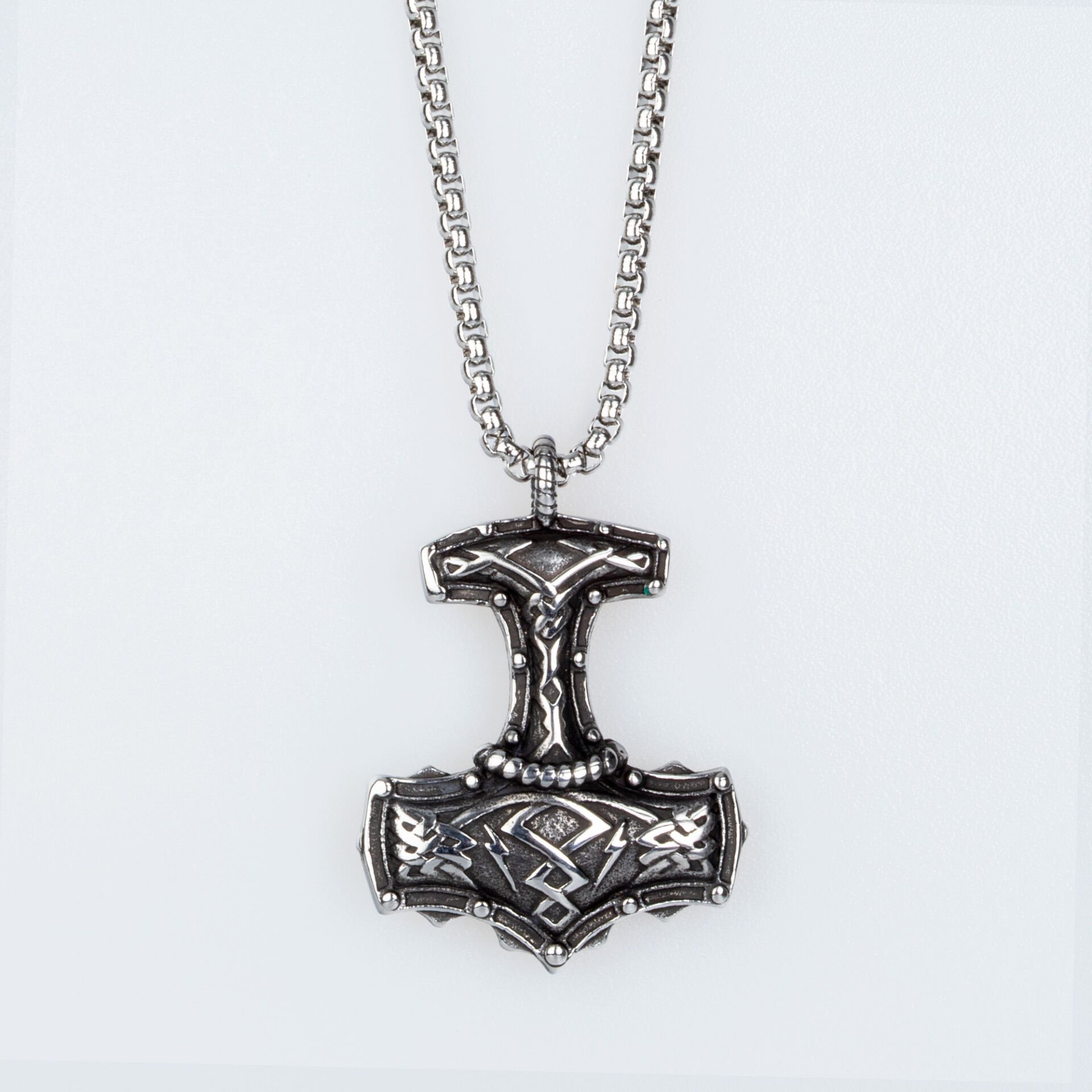 Çelik Kolye Viking Savaşçı Baltası